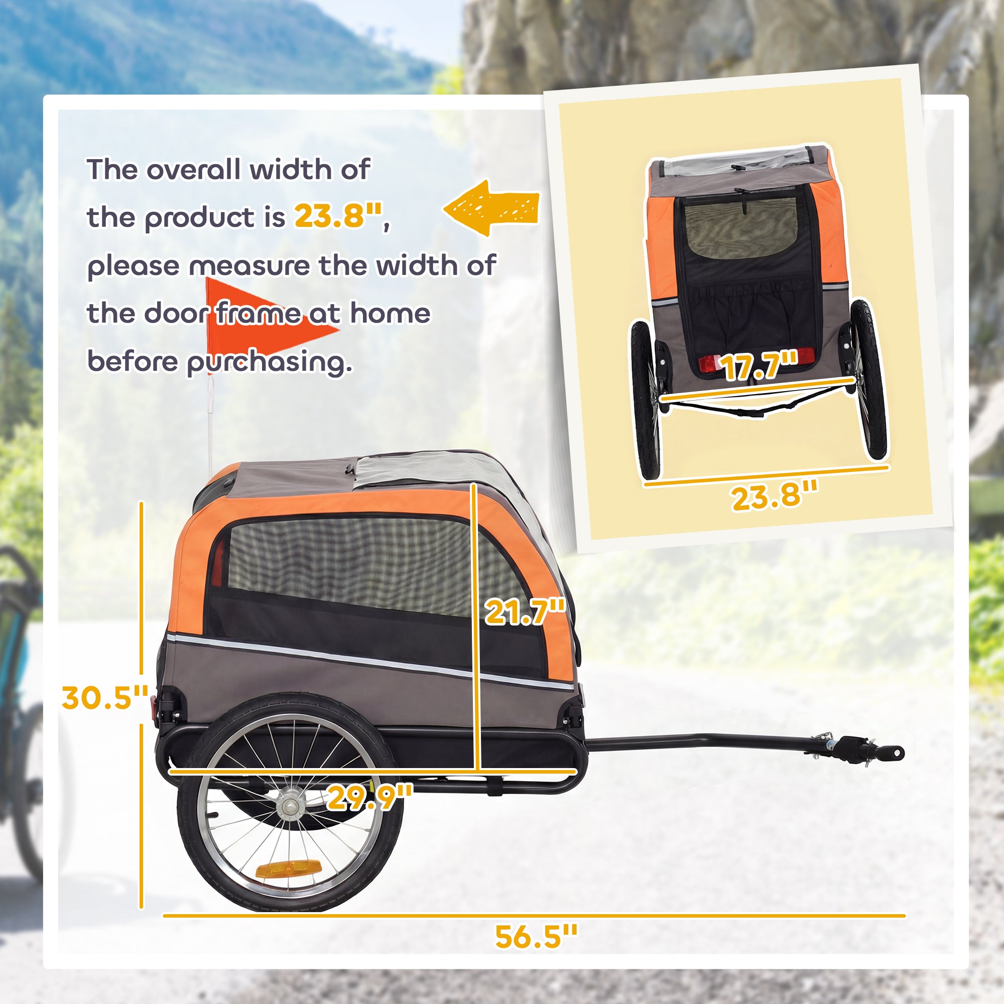 Carrito Bicicleta Perros