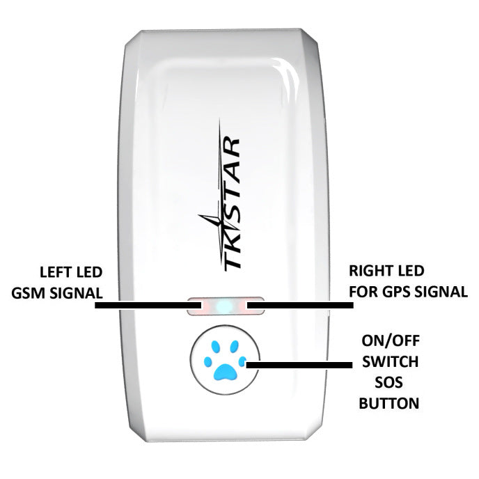 Collar GPS Blanco