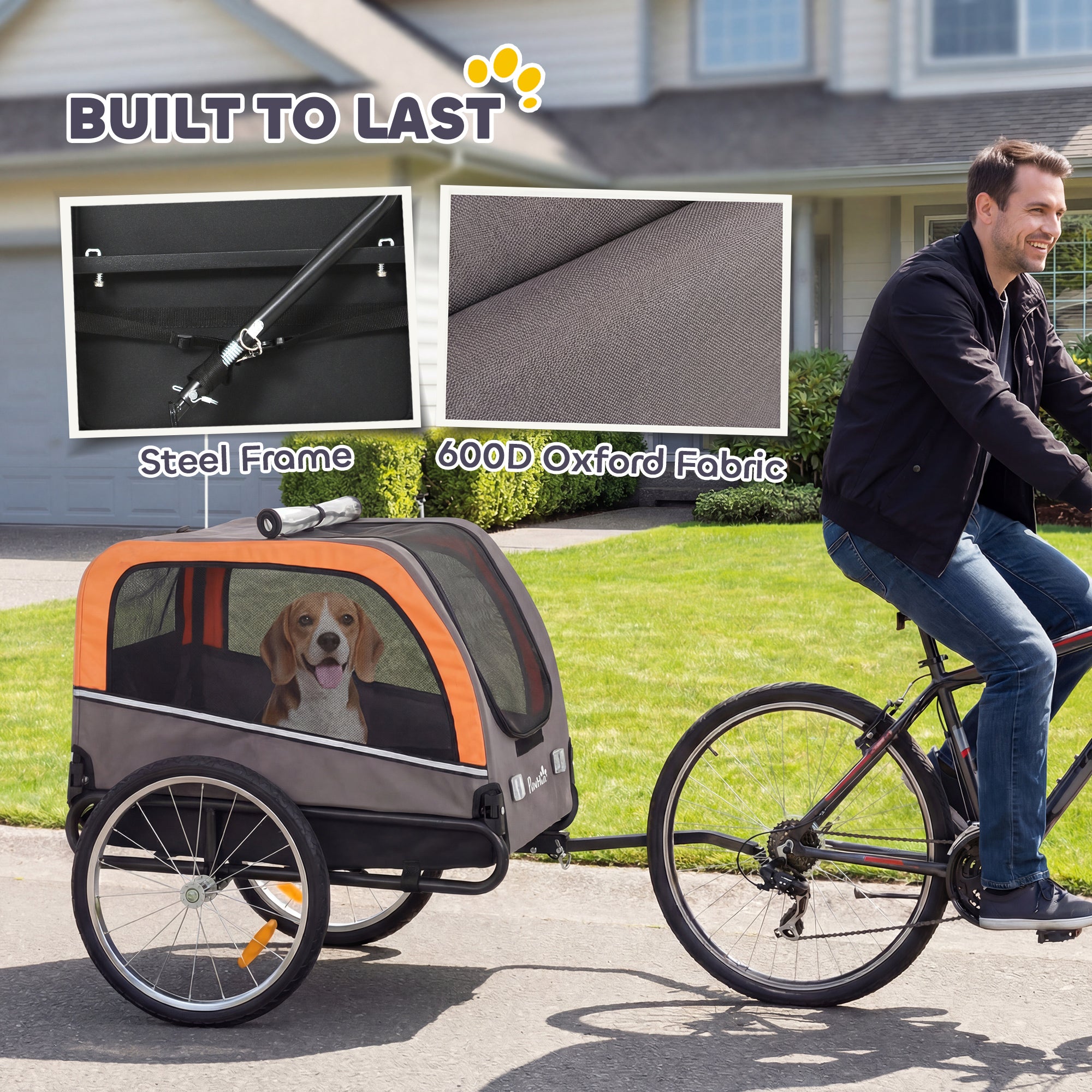 Carrito Bicicleta Perros