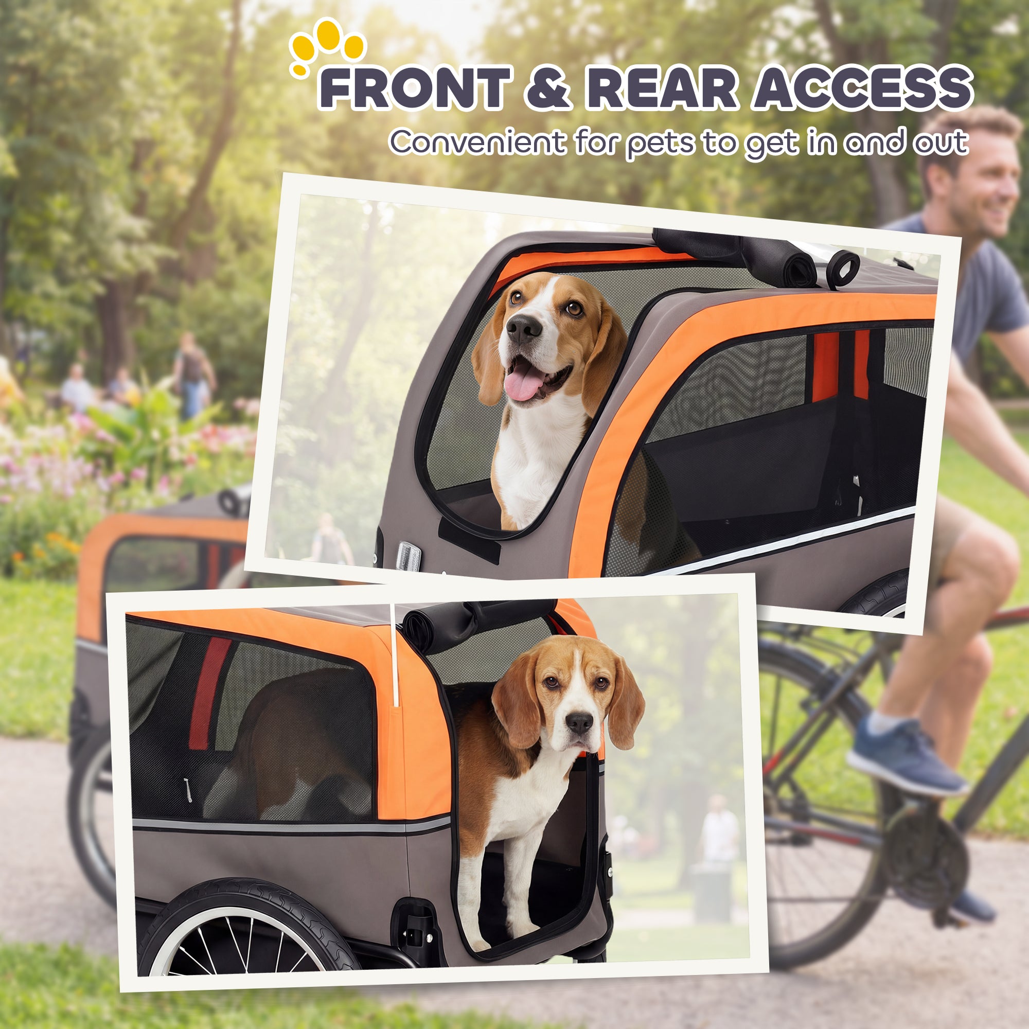 Carrito Bicicleta Perros